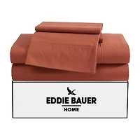 Eddie Bauer Solid Peached Percale Sheet Set