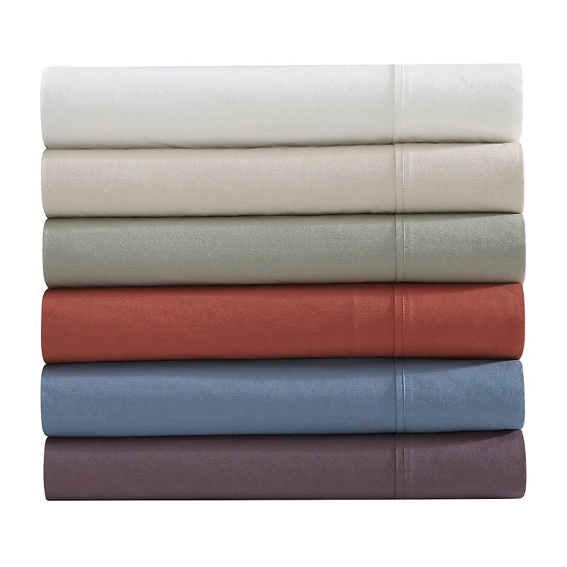 Eddie Bauer Solid Peached Percale Sheet Set