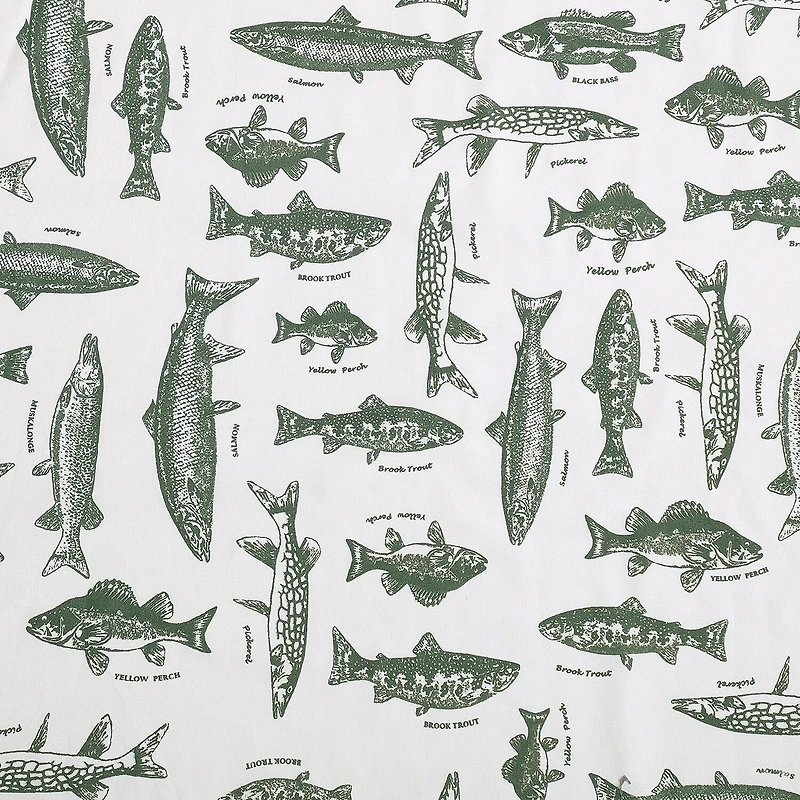 Eddie Bauer Wes Fish Face Sheet Set