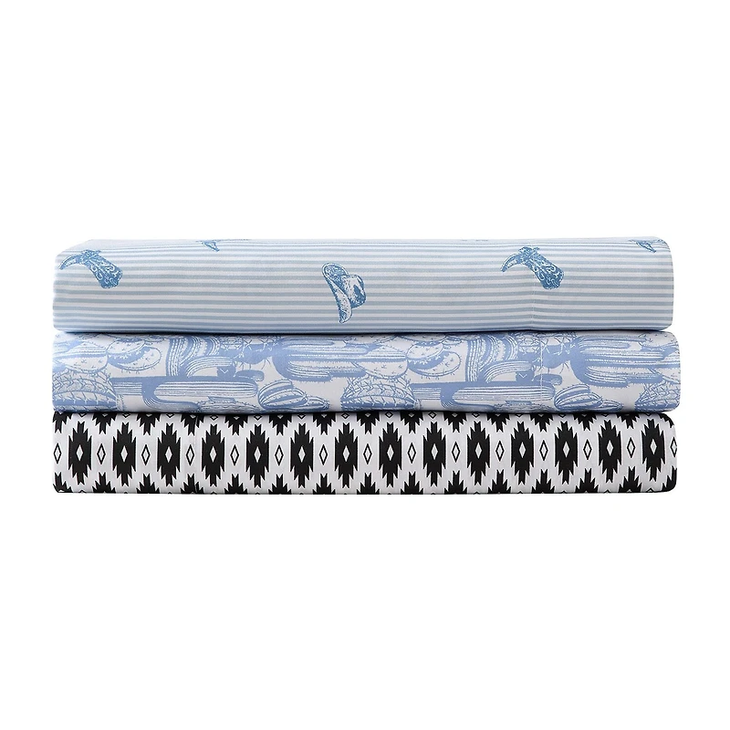 Wrangler Cowboy Pinstripe Sheet Set