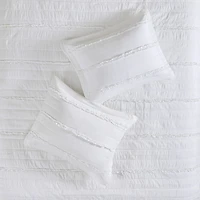 Madison Park Isabella 4-Pc Ruffle Quilt Set With Throw Pillow