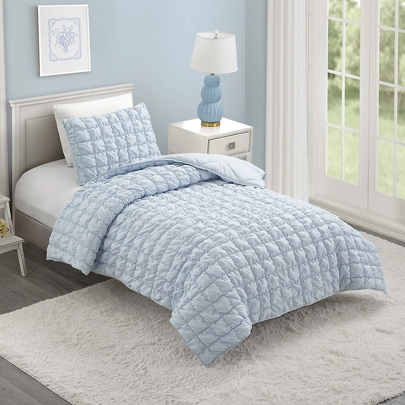 Urban Playground Dreamy Clouds Puffy Quilt Set
