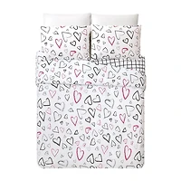 Urban Playground Roxy Hearts Reversible Comforter Set