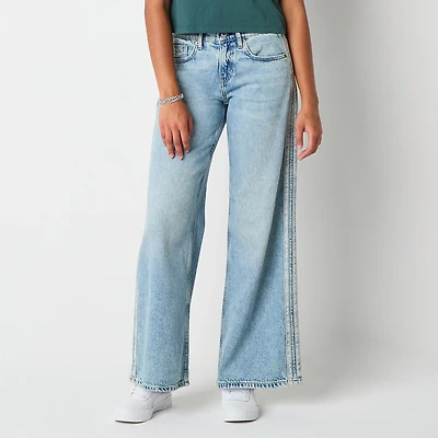 Arizona Airy Drape Womens Juniors Low Rise Baggy Fit Jean
