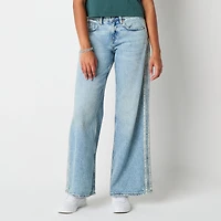 Arizona Airy Drape Womens Juniors Low Rise Baggy Fit Jean