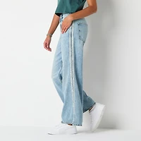 Arizona Airy Drape Womens Juniors Low Rise Baggy Fit Jean