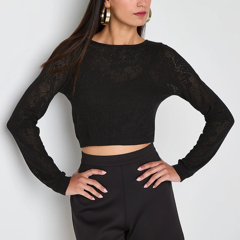 Bold Elements Womens Boat Neck Long Sleeve Pullover Sweater
