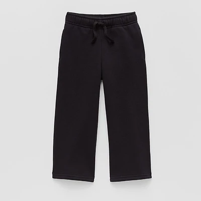 Okie Dokie Toddler & Little Unisex Wide Leg Regular Fit Fleece Pull-On Pant