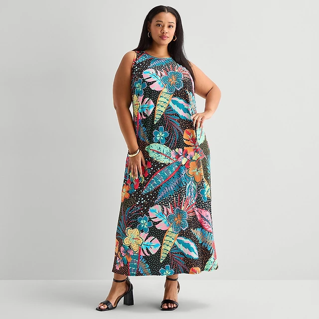 jcpenney plus size maxi dresses Gold Dress Yellow Jcpenney Plus Size Lace Yellow Tulle One MSK Womens Plus Round Neck