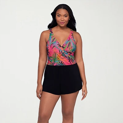 Trimshaper Womens Swim Romper