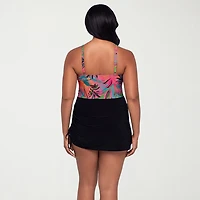 Trimshaper Womens Leaf Swim Dress