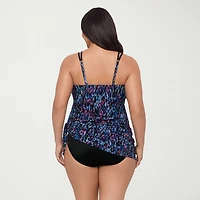 Trimshaper Womens Animal Plus Swim Dress