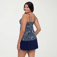 Trimshaper Womens Paisley Tankini Swimsuit Top