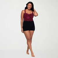 Trimshaper Womens Diamond Swim Dress