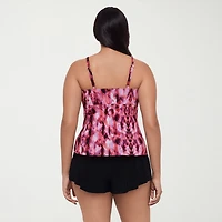 Trimshaper Womens Tie Dye Tankini Swimsuit Top