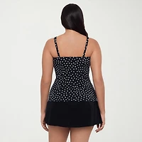Trimshaper Womens Dots Tankini Swimsuit Top