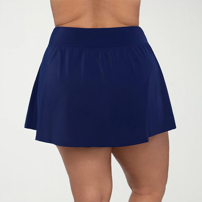 Trimshaper Womens Plus Swim Skirt