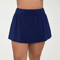 Trimshaper Womens Plus Swim Skirt