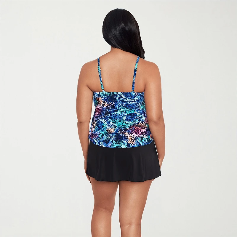 Trimshaper Womens Animal Tankini Swimsuit Top