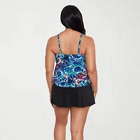 Trimshaper Womens Animal Tankini Swimsuit Top