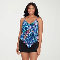 Trimshaper Womens Animal Tankini Swimsuit Top