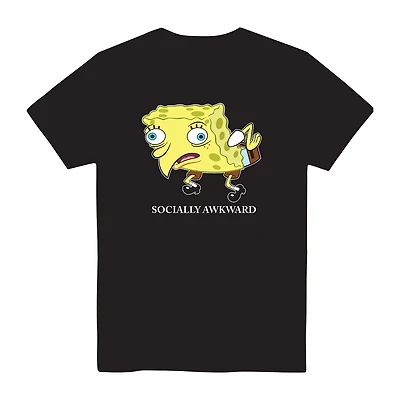 Little & Big Kid Boys Crew Neck Short Sleeve Regular Fit Spongebob Graphic T-Shirt