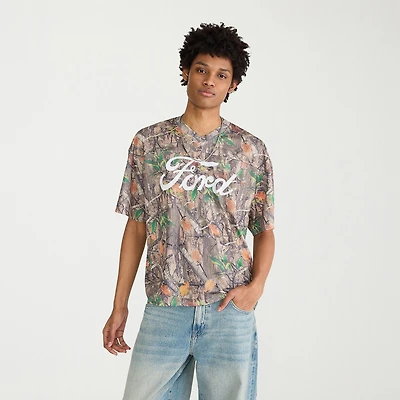 AEROPOSTALE Ford Mens V Neck Short Sleeve Jersey