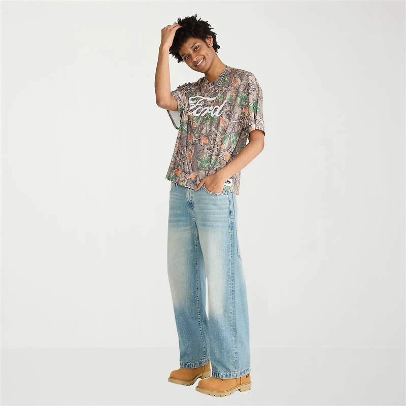 AEROPOSTALE Ford Mens V Neck Short Sleeve Jersey
