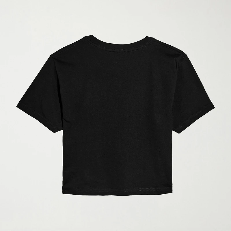 Womens Juniors Crew Neck Short Sleeve Regular Fit Graphic T-Shirt