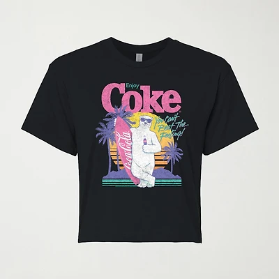 Womens Juniors Crew Neck Short Sleeve Regular Fit Graphic T-Shirt