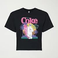 Womens Juniors Crew Neck Short Sleeve Regular Fit Graphic T-Shirt