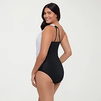 Trimshaper Womens Moderate Coverage One Piece Swimsuit