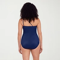 Trimshaper Womens Argyle Moderate Coverage One Piece Swimsuit