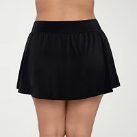 Trimshaper Womens Plus Swim Skirt