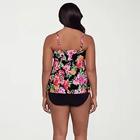 Trimshaper Womens Floral Tankini Swimsuit Top