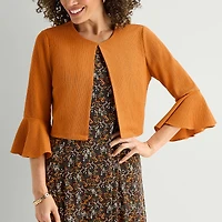 Perceptions Womens Floral Jacket Dress