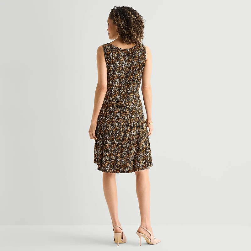 Perceptions Womens Floral Jacket Dress