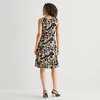 Perceptions Womens Floral Jacket Dress