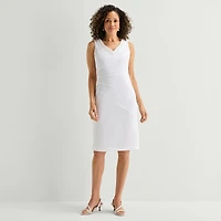 Maya Brooke Womens Embellished Jacket Dress