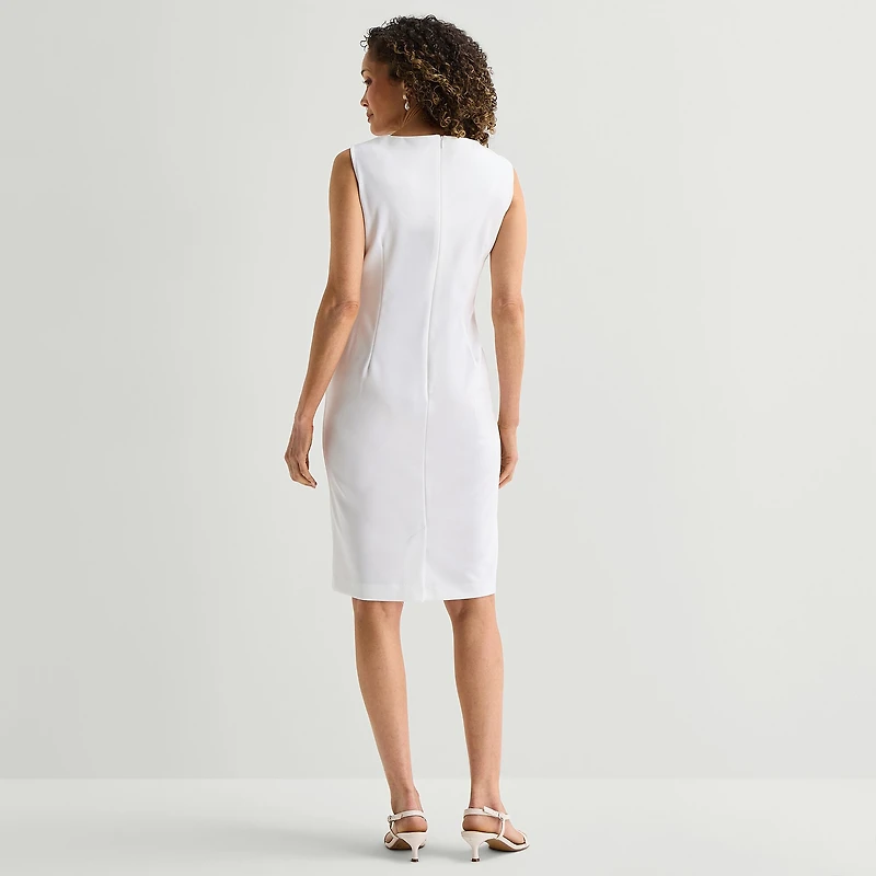 Maya Brooke Womens Embellished Jacket Dress
