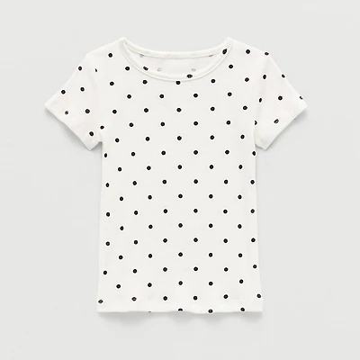 Okie Dokie Toddler & Little Girls Crew Neck Short Sleeve T-Shirt