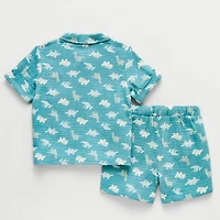 Little Stitch Toddler Boys 3-pc. Short Set