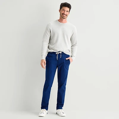 St. John's Bay Lightweight Pull On Mens Straight Fit Flat Front Pant