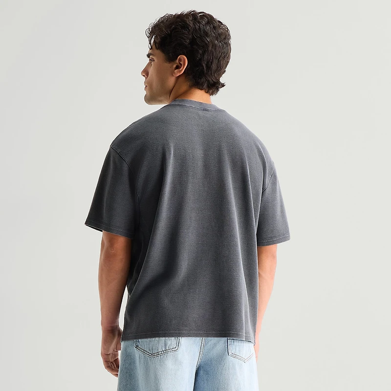 Arizona Mens Crew Neck Short Sleeve Boxy Fit Graphic T-Shirt