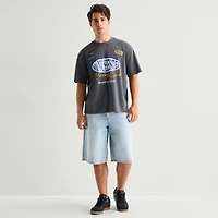 Arizona Mens Crew Neck Short Sleeve Boxy Fit Graphic T-Shirt