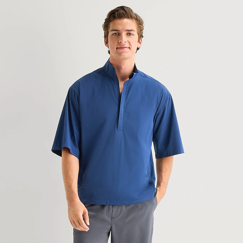 Xersion Mens Short Sleeve Quarter-Zip Pullover