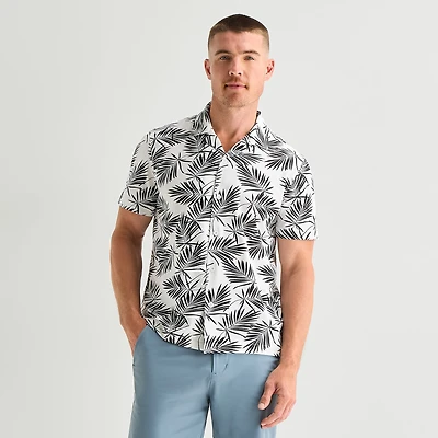 Stylus Mens Short Sleeve Camp Shirt