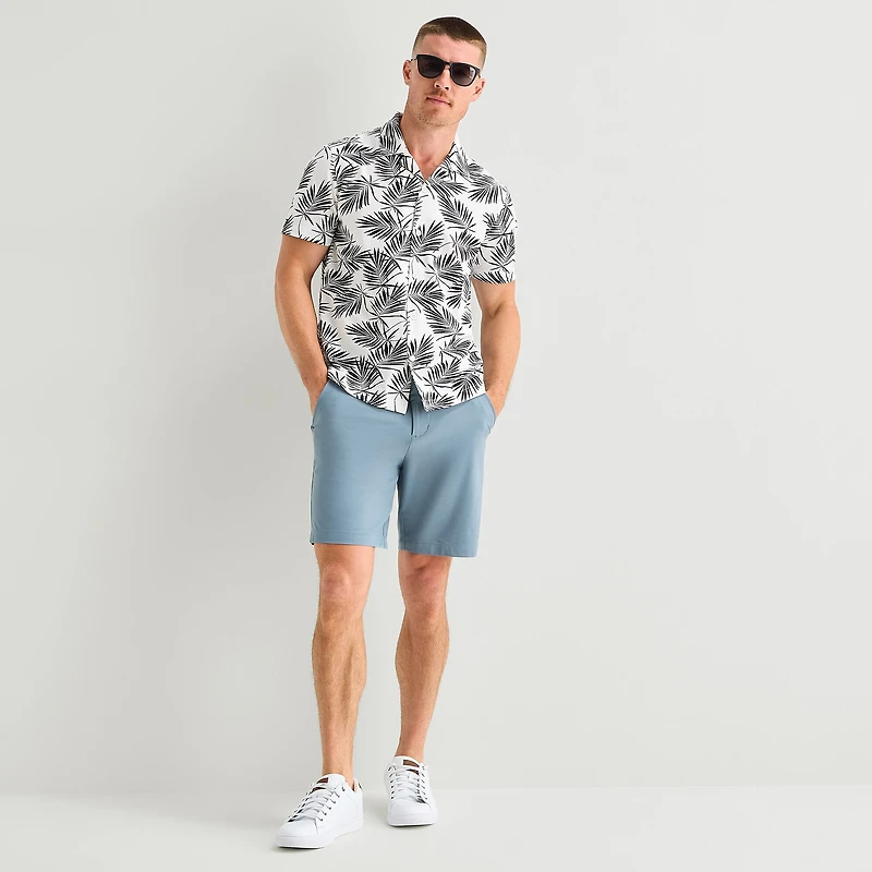 Stylus Mens Short Sleeve Camp Shirt