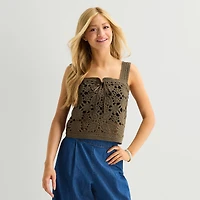 by&by Womens Juniors Sleeveless Tank Top