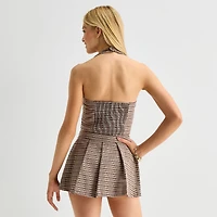 Arizona Womens Juniors V Neck Sleeveless Vest